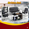 Modern 5-Seater Leather Office Sofa Set