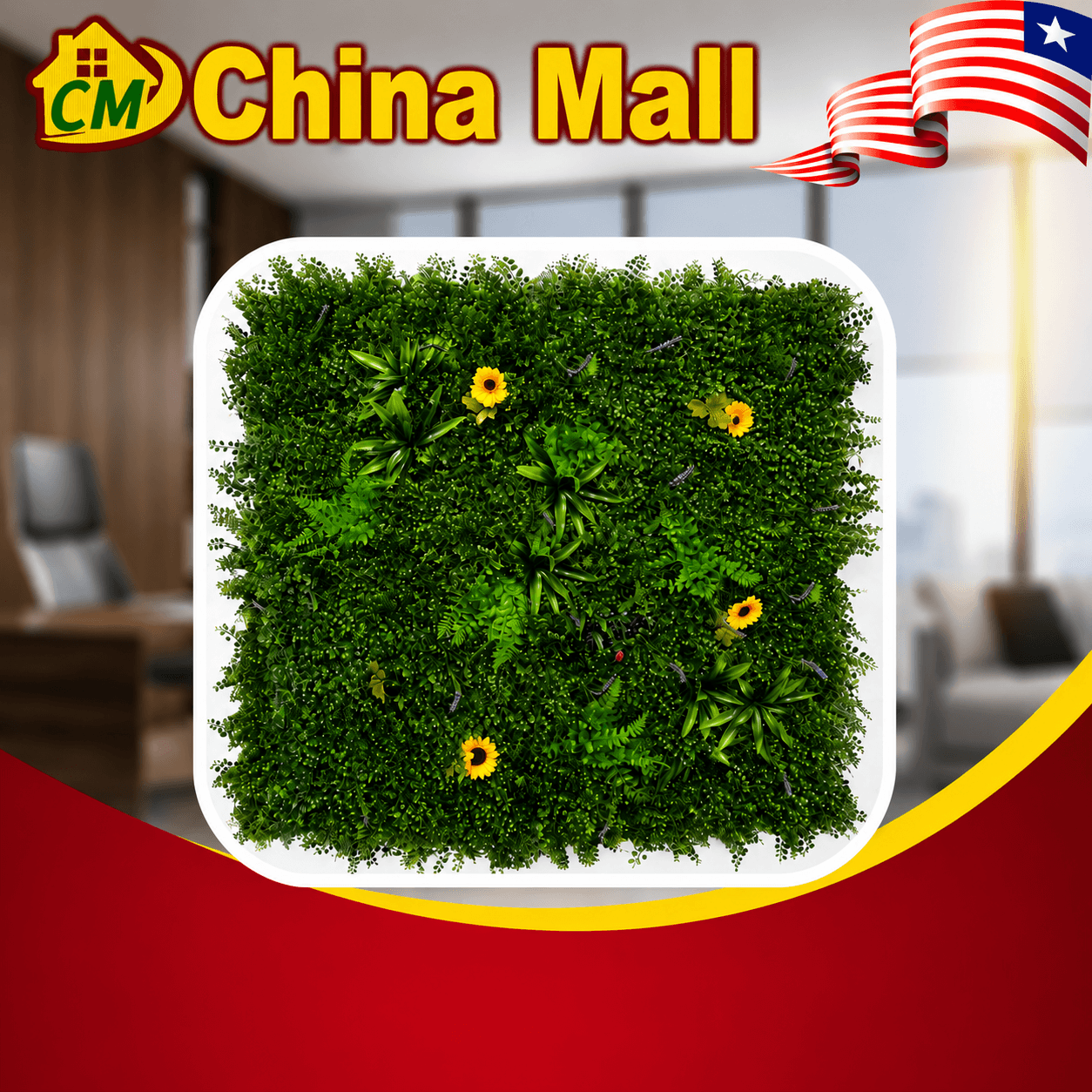 Artificial Green Wall Panel