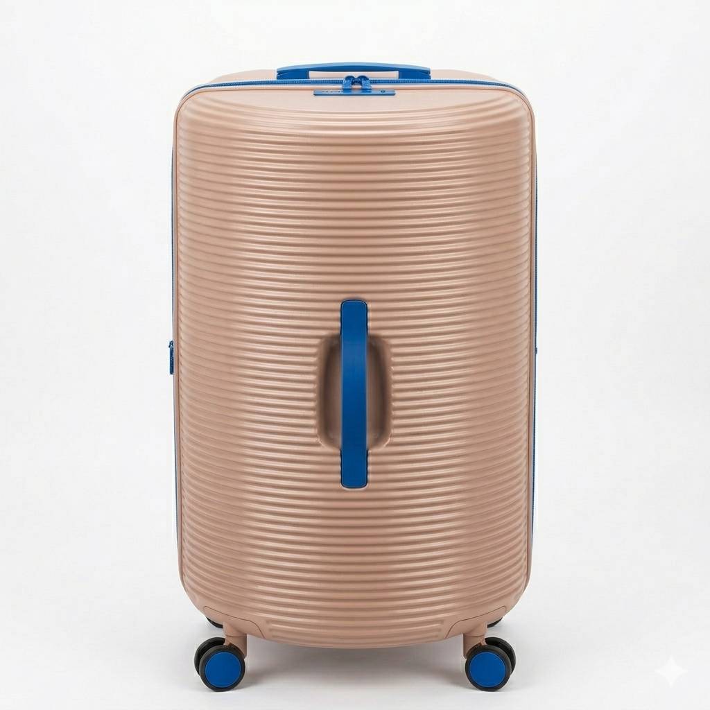 Fashion-Forward Barrel Luggage