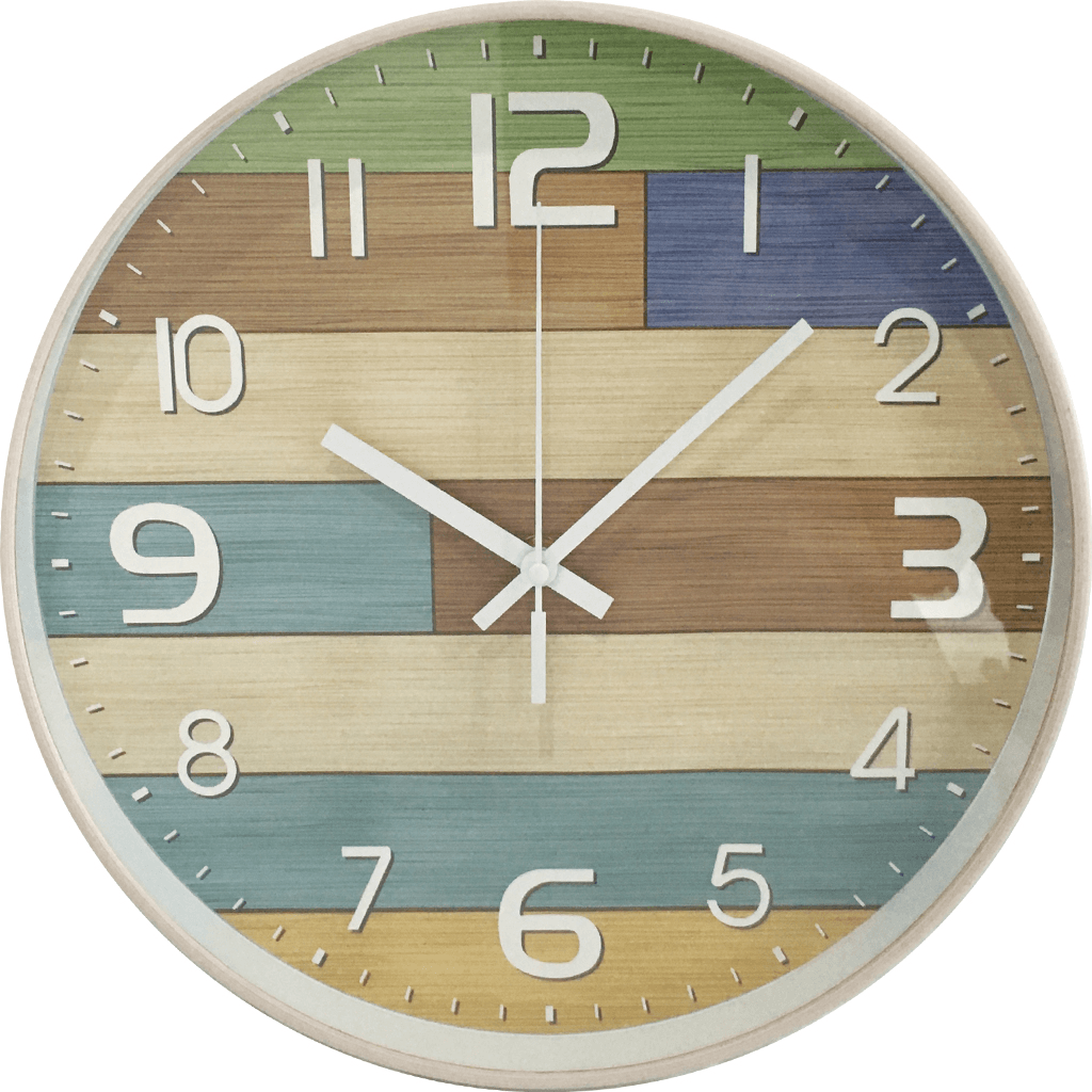 Mosaic Timber Clock