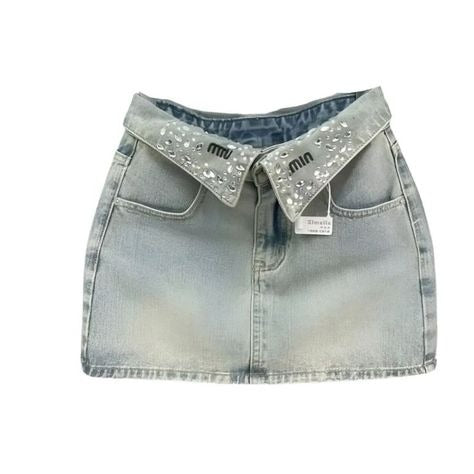 Folded Waist Mini Skirt