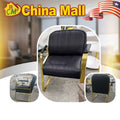 Modern Black Leather Armchair