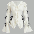 Ruffle Bell Sleeve Blouse