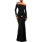Off-the-Shoulder Maxi Dress