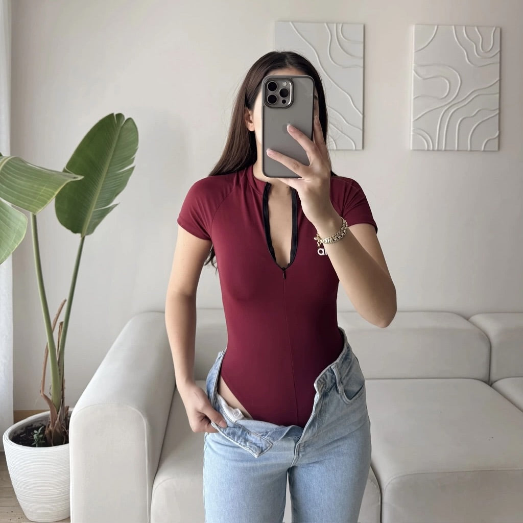 Alo Yoga Zipper Bodysuit