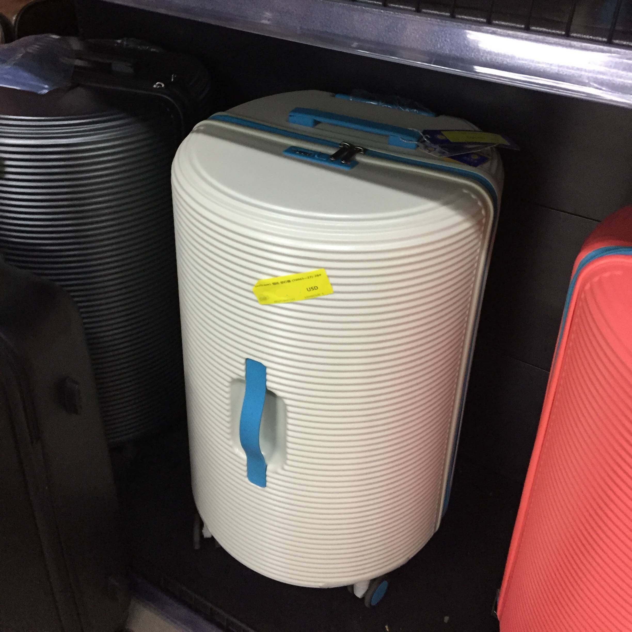 Fashion-Forward Barrel Luggage