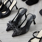 Bow Slingback Heels