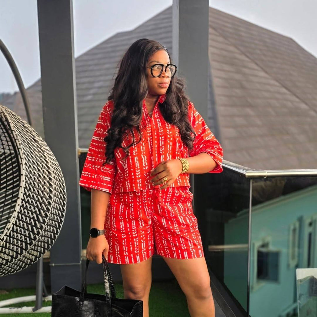 Ankara Shorts Suit