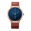Gold Watch with Blue Dial