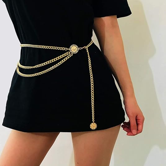 Multi-Layer Metal Waist Belt