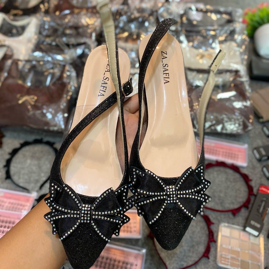 Bow Slingback Heels