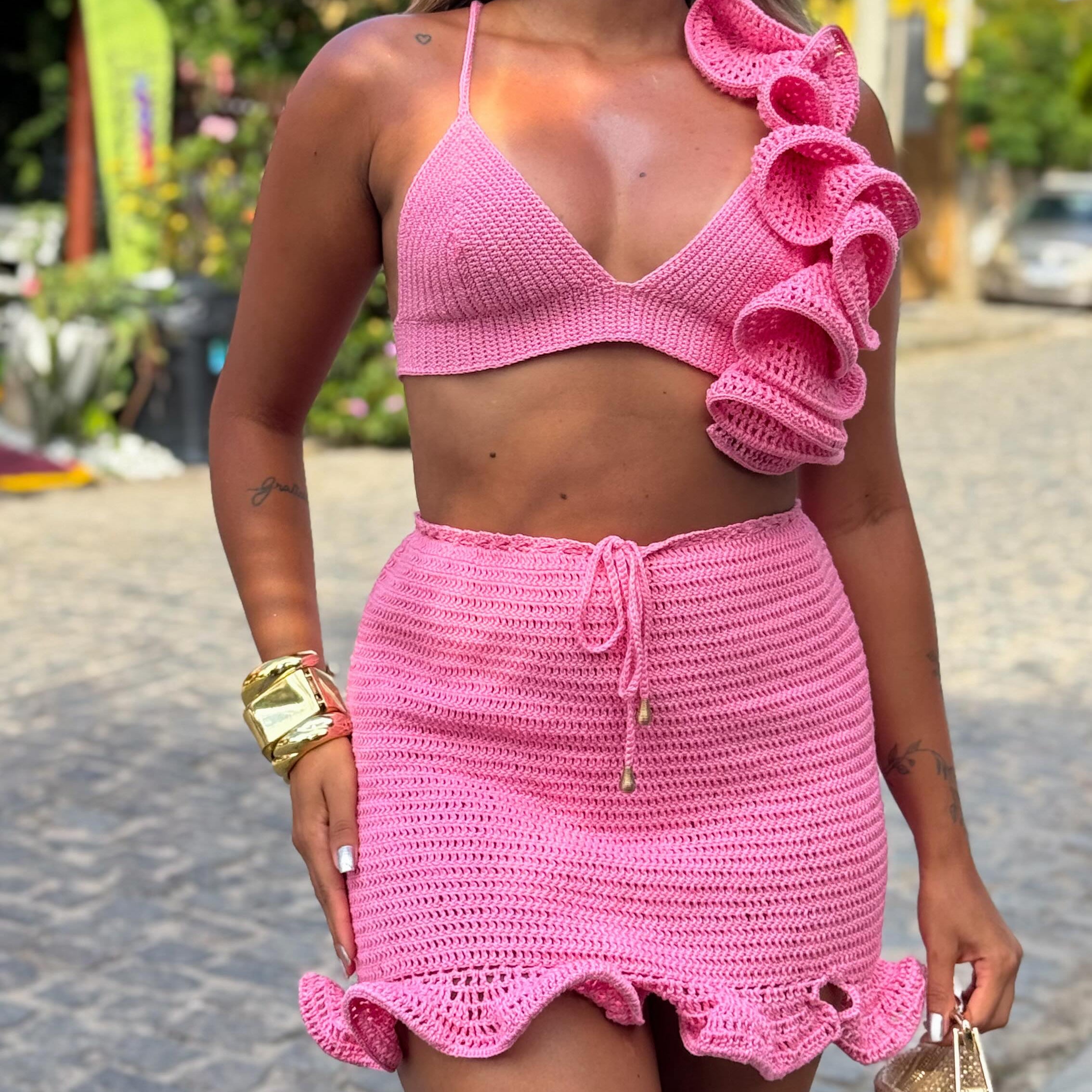 Ruffle Crochet Set