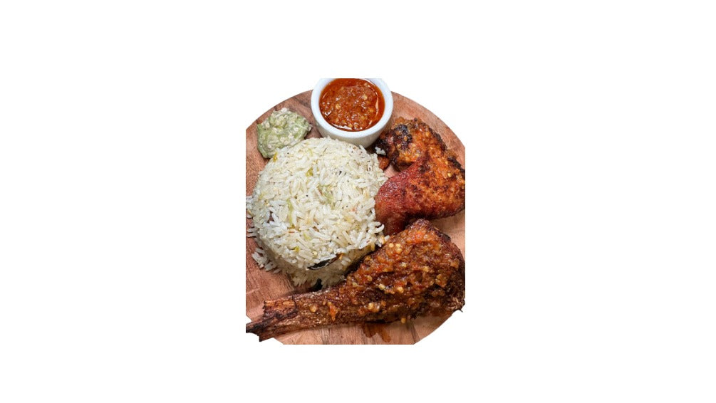 Dry Rice With Fried Chicken - Saturday Only
