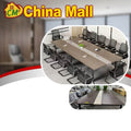 Modern Rectangular Conference Table & Chair Set