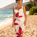 Floral One-Piece Swimsuit Dress