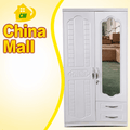 White 2-Door Wooden Wardrobe