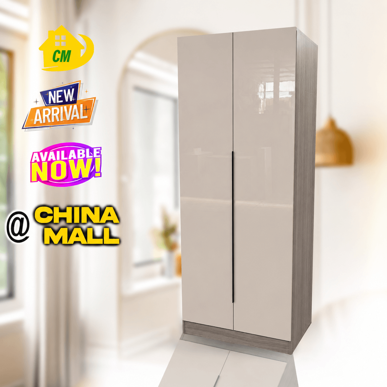Contemporary Two-Door Hinged Wardrobe