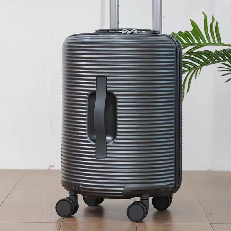 Unique Barrel Shape Hard-Shell Suitcase
