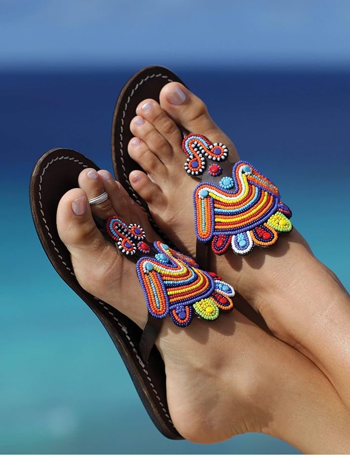 Genuine Handmade Beaded  Slippers