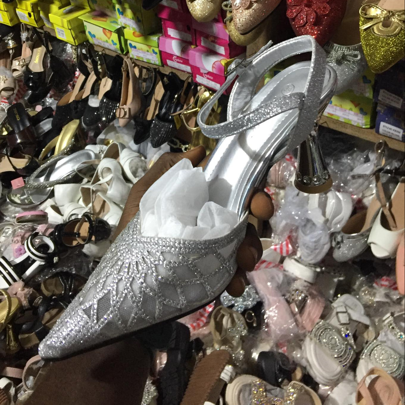 Mirrorball Heels