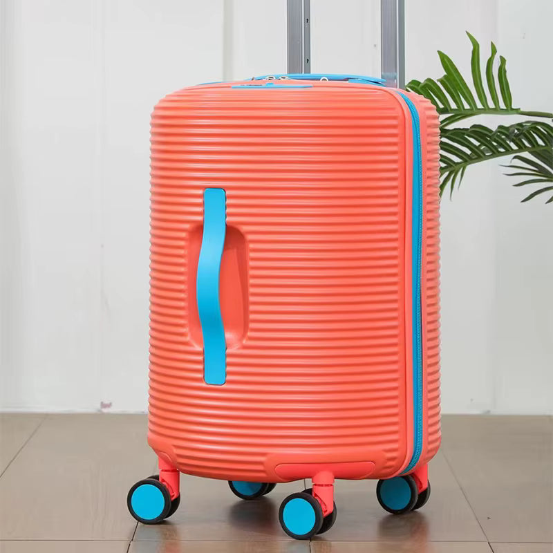 Fashion-Forward Barrel Luggage