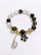 Beaded Floral Crystal Bracelet