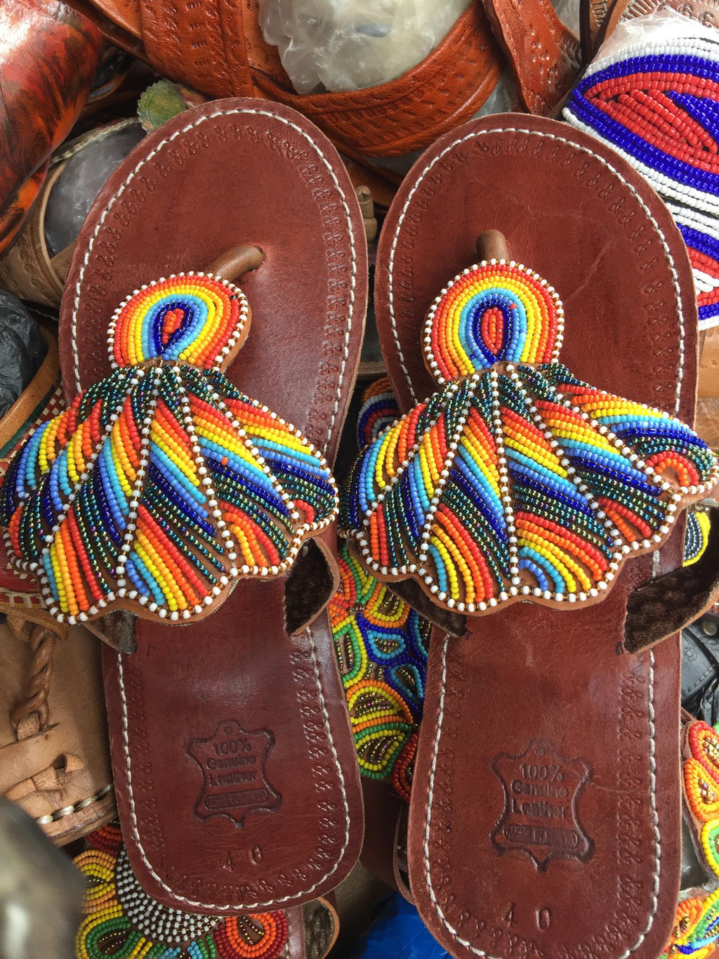 Genuine Handmade Beaded  Slippers