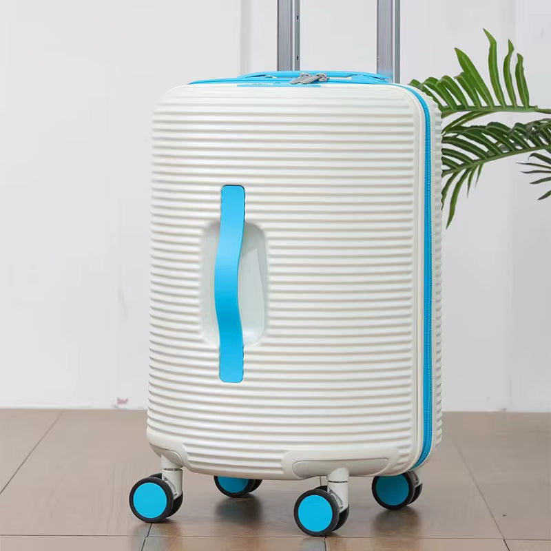 Unique Barrel Shape Hard-Shell Suitcase