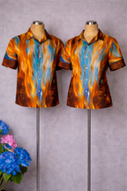 Vintage crepe shirt