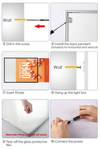 Billboard illuminated led display Menu price list slim advertising movie poster light box