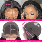 Brazilian 200% Short Bob Wig 13x4 Transparent Lace Frontal Body Wave 4x4 Lace Closure Natural Human Hair Wavys Bob Wig For Women