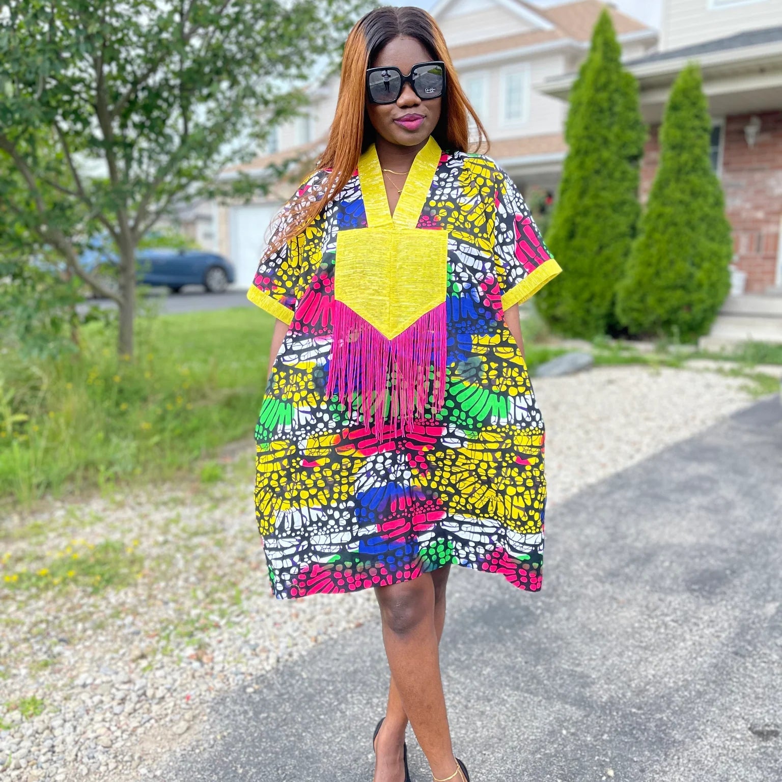 Soft Girl Ankara Gown