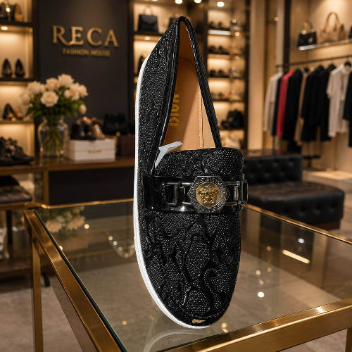 Versace Black Loafers shoe
