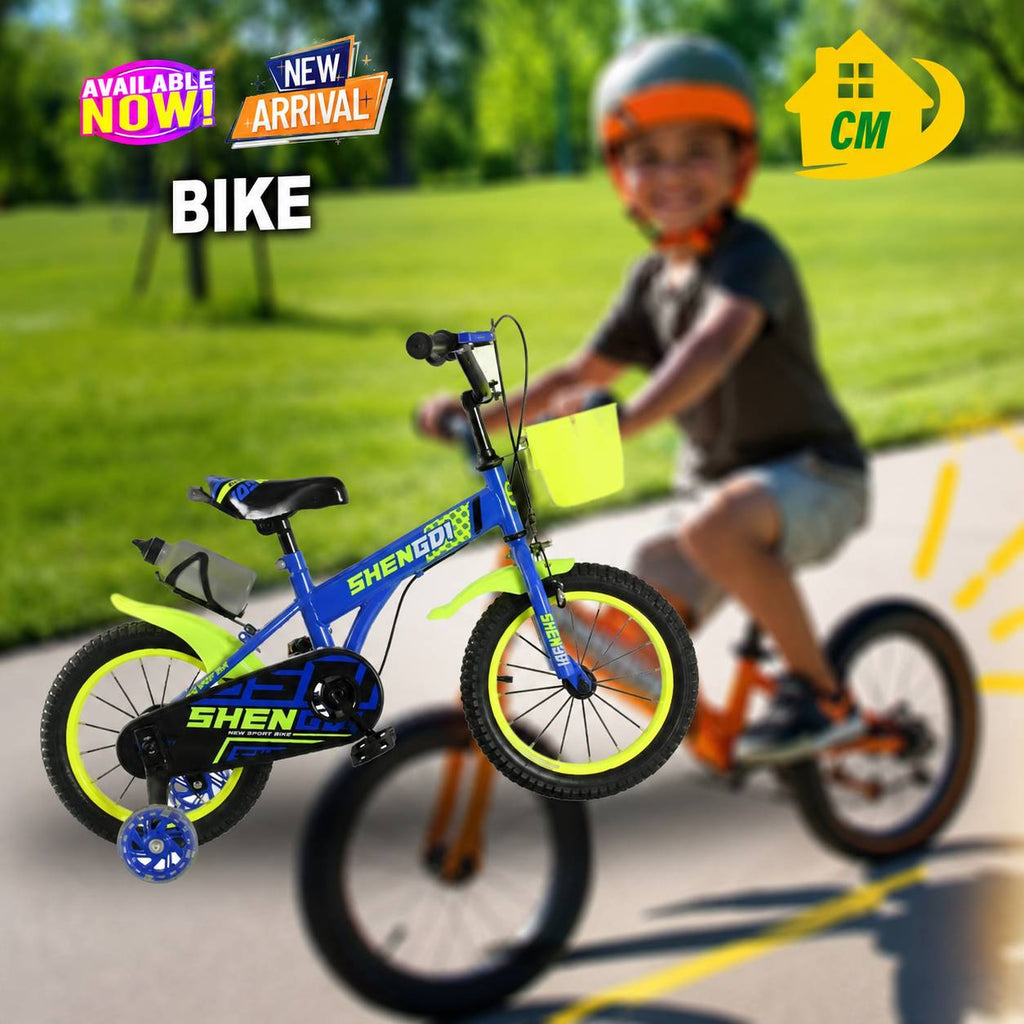 Steel Frame Children's Bike with Training Wheels