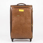 Vintage Trolley Leather Suitcase
