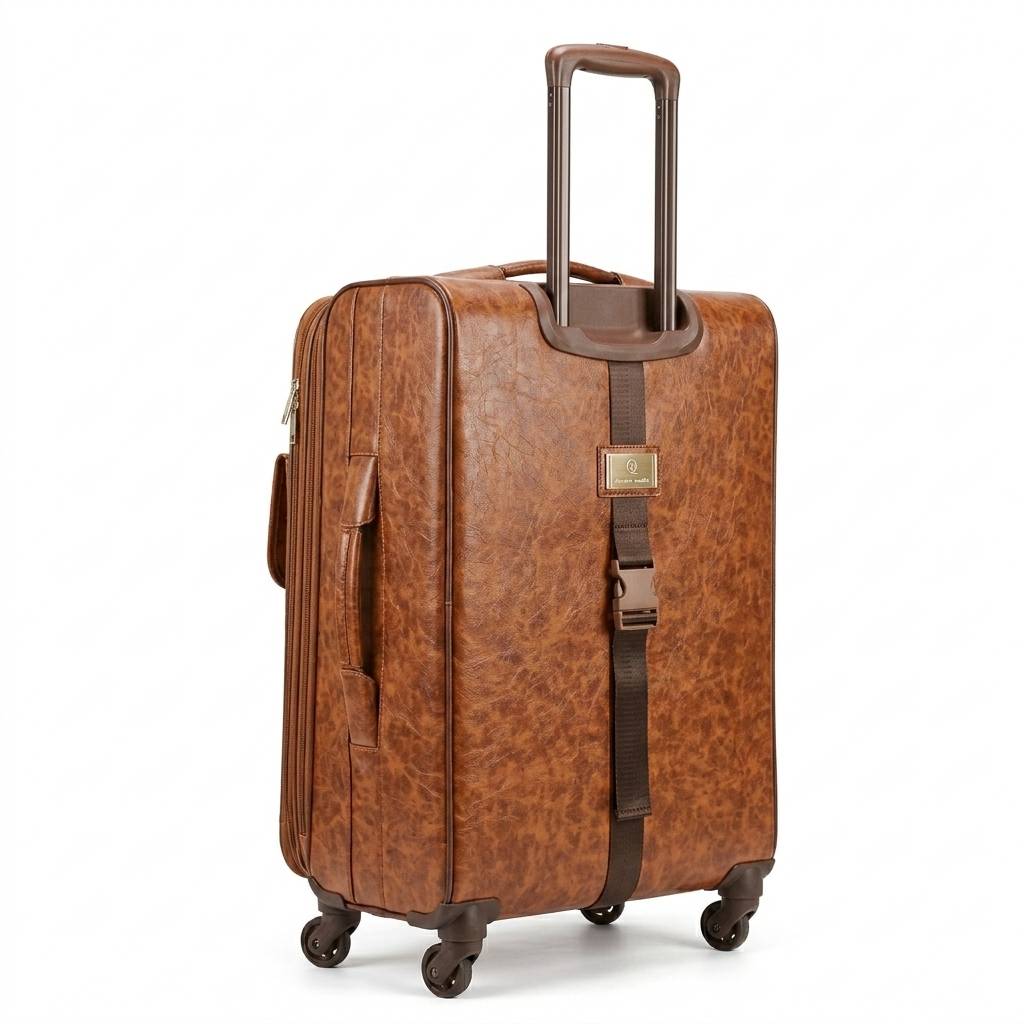 Vintage Oxford Leather Boarding Suitcase