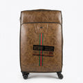 OMASKA 5-Piece Leather Suitcase Set