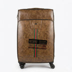 OMASKA 5-Piece Leather Suitcase Set