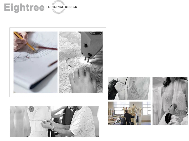 Eightree Modern Wedding Dresses 2025 A-Line Bridal Gowns Sweetheart High Low Gowns Glamorous Robes Vestidos De Novia Customized