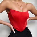 Off-Shoulder Backless Corset Top