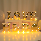 Gold LED Marquee Letter Lights