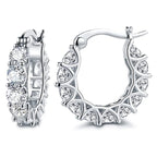 Cubic Zirconia Hoop Earrings