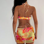 Women's 3D Flower Bikini Set
