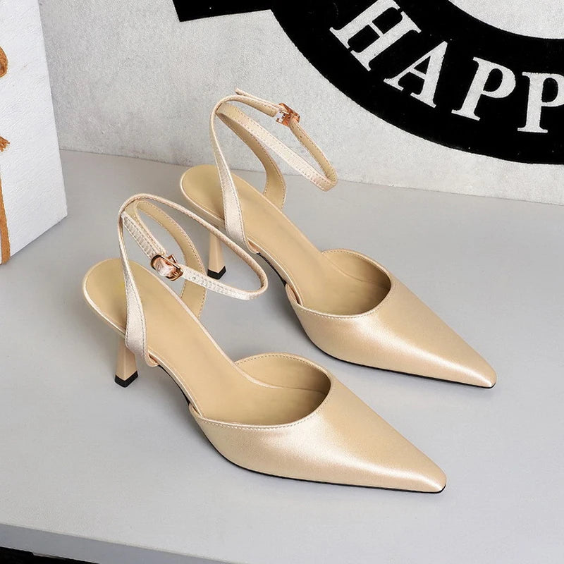 Rhinestone Thin Heels