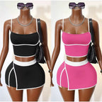 Sporty Tennis Girlie 2-Piece Skirt Set