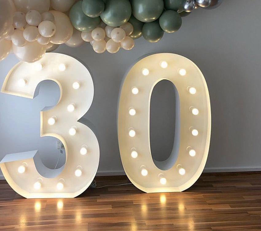 Marquee Number Lights