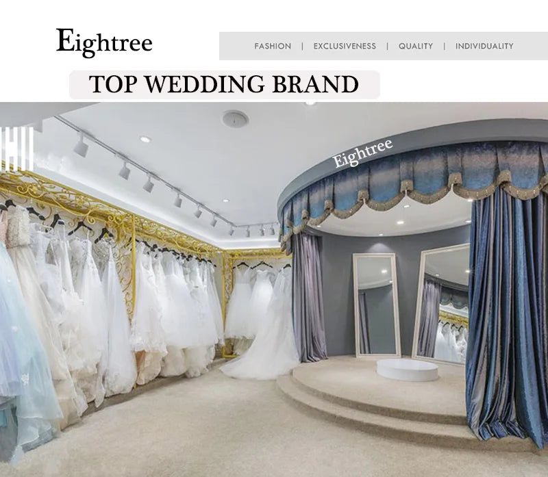 Eightree Modern Wedding Dresses 2025 A-Line Bridal Gowns Sweetheart High Low Gowns Glamorous Robes Vestidos De Novia Customized