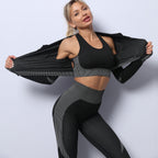 Women's 2026 3-Piece Seamless Gym Girlie Workout Set