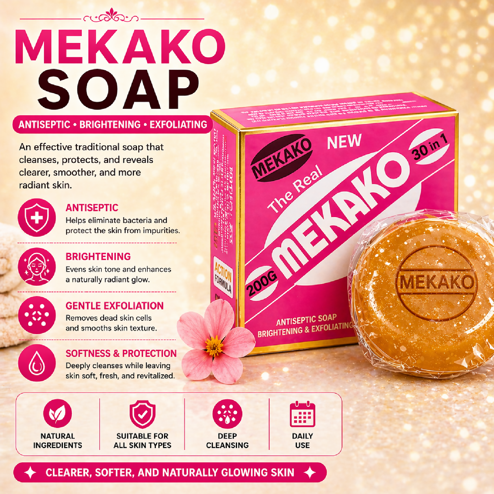 Mekako Antiseptic Brightening Soap