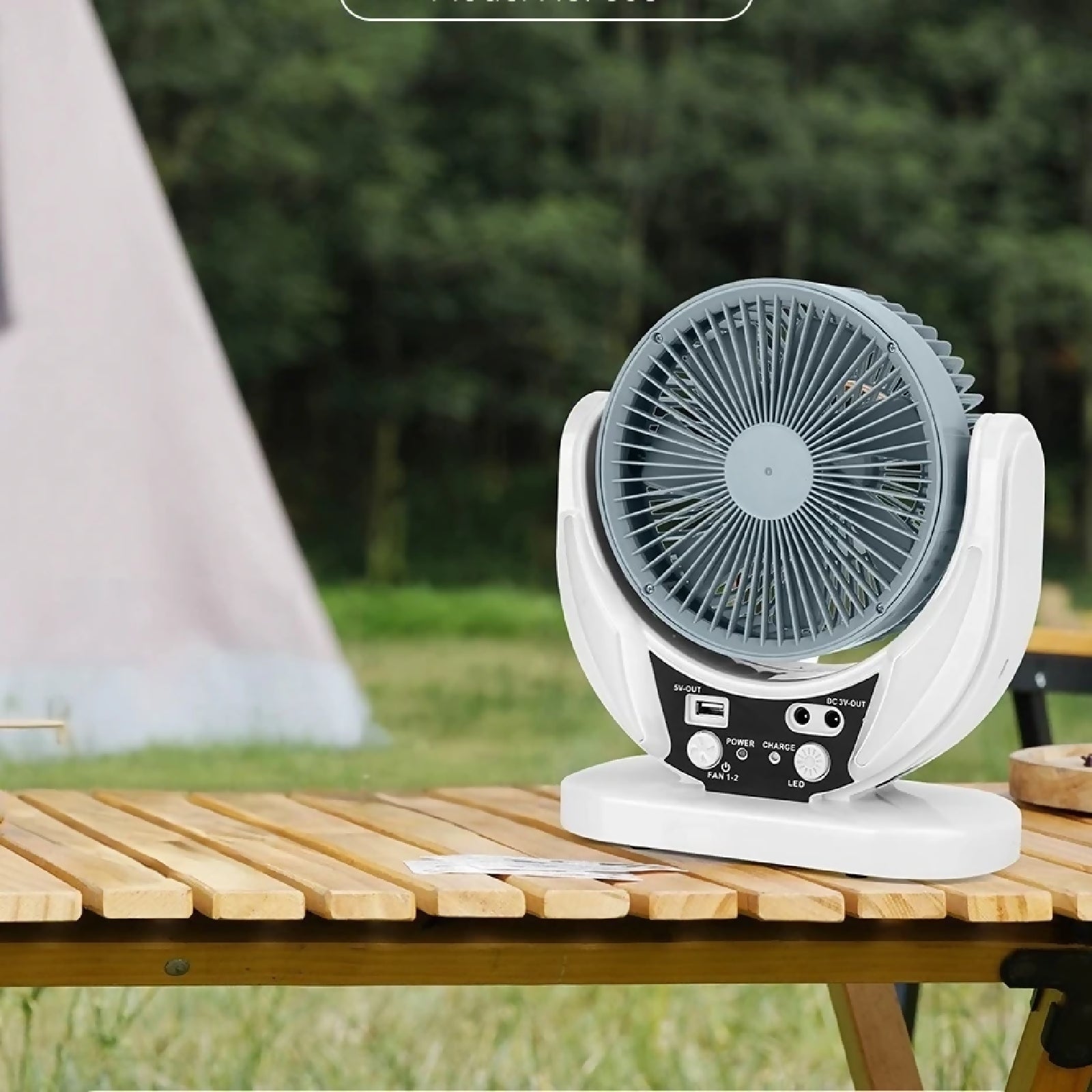 Solar Rechargeable Desk Fan